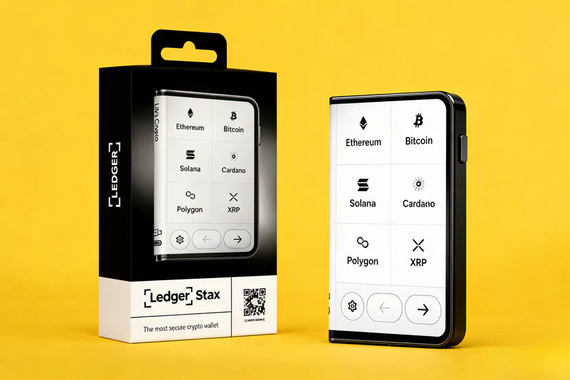 Ledger Stax Dompet Dingin Resmi, Model Unggulan yang Diotorisasi